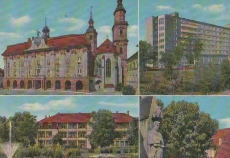 Ansichtskarte Bad Windsheim u.a. Kriegerdenkmal - ca. 1975 aus der Kategorie Bad Windsheim
