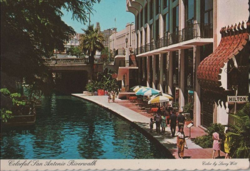 Ansichtskarte USA - San Antonio - Riverwalk - 1983 aus der Kategorie San Antonio