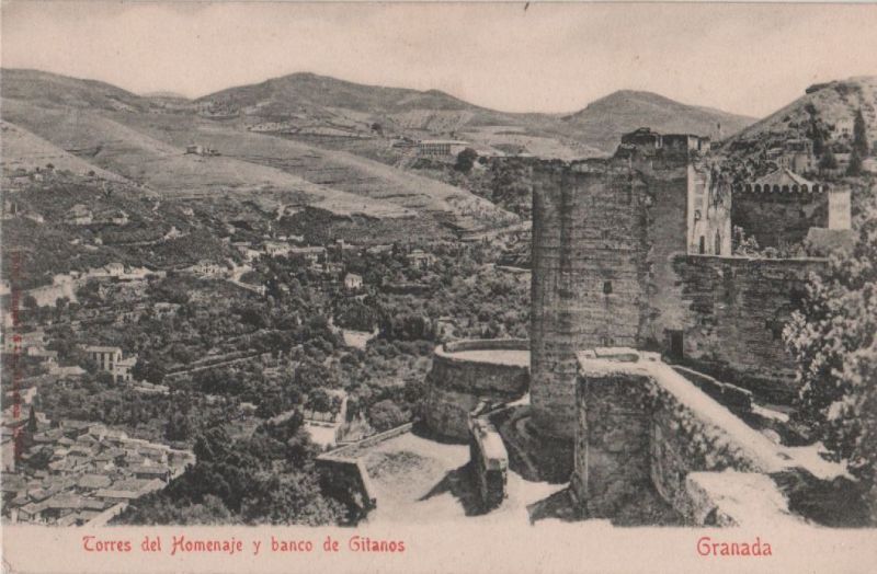 Ansichtskarte Granada - Torres del Homenaje aus der Kategorie Granada