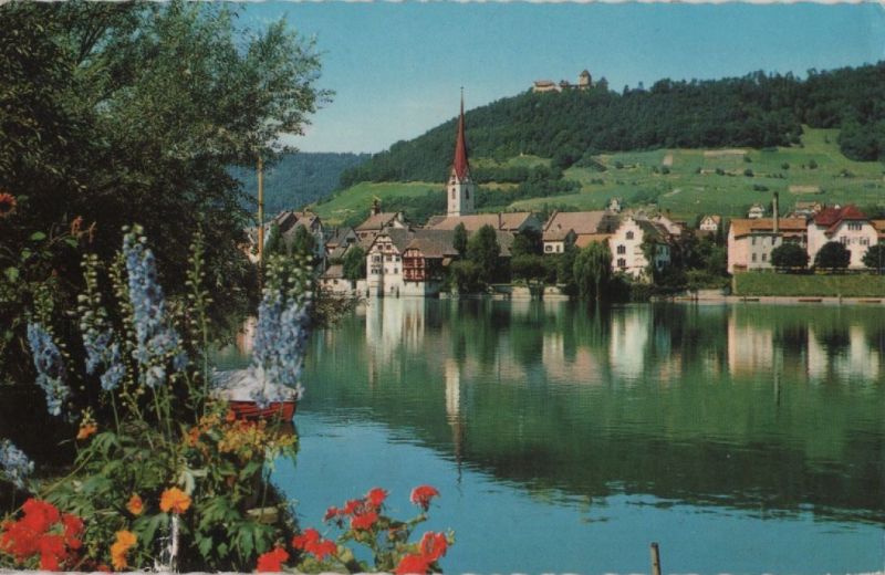 Ansichtskarte Stein am Rhein - Schweiz - mit Burg Hohenklingen aus der Kategorie Stein