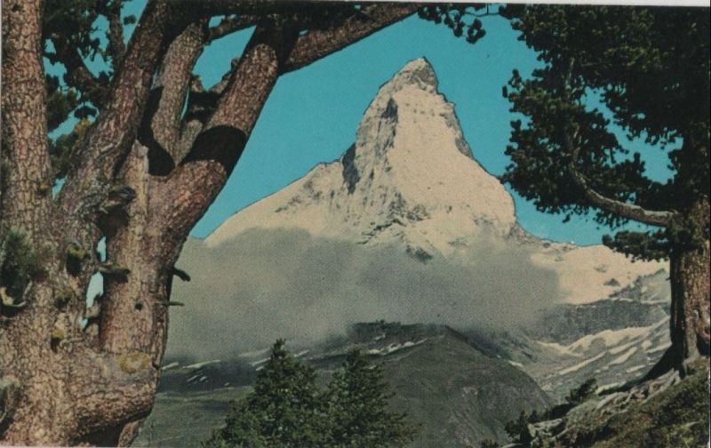 Ansichtskarte Matterhorn - Schweiz - von der Riffelalp aus der Kategorie Matterhorn