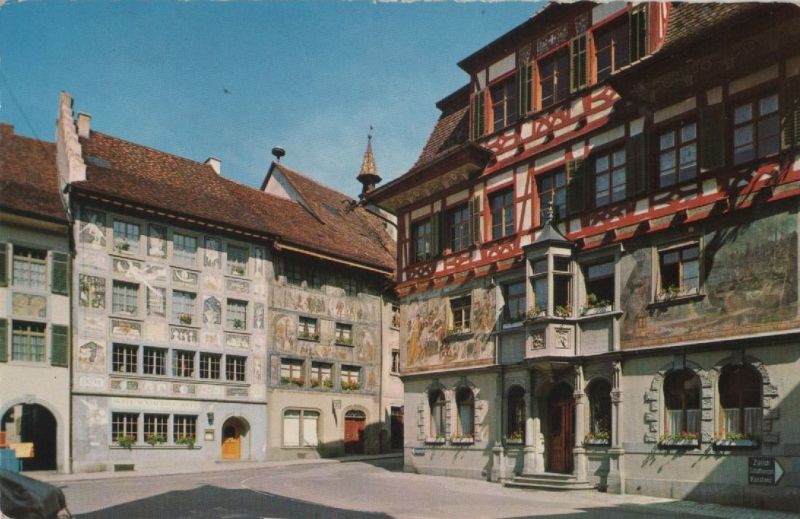 Ansichtskarte Stein am Rhein - Schweiz - Häuser aus der Kategorie Stein