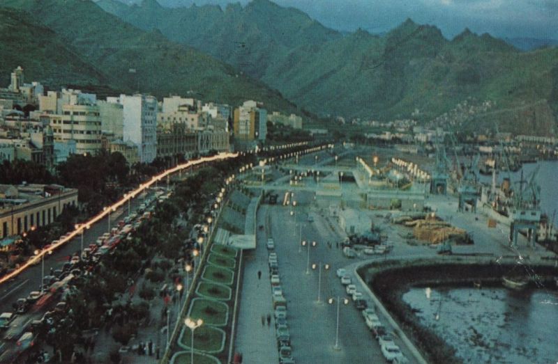 Ansichtskarte Spanien - Santa Cruz de Tenerife - Avenida de Anaga - 1964 aus der Kategorie Santa Cruz de Tenerife