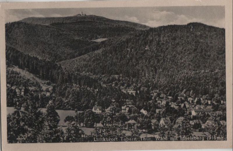 Ansichtskarte Tabarz - Wald mit Inselsberg aus der Kategorie Tabarz