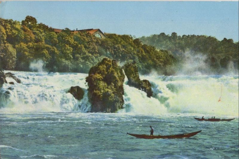 Ansichtskarte Neuhausen - Schweiz - Rheinfall aus der Kategorie Neuhausen