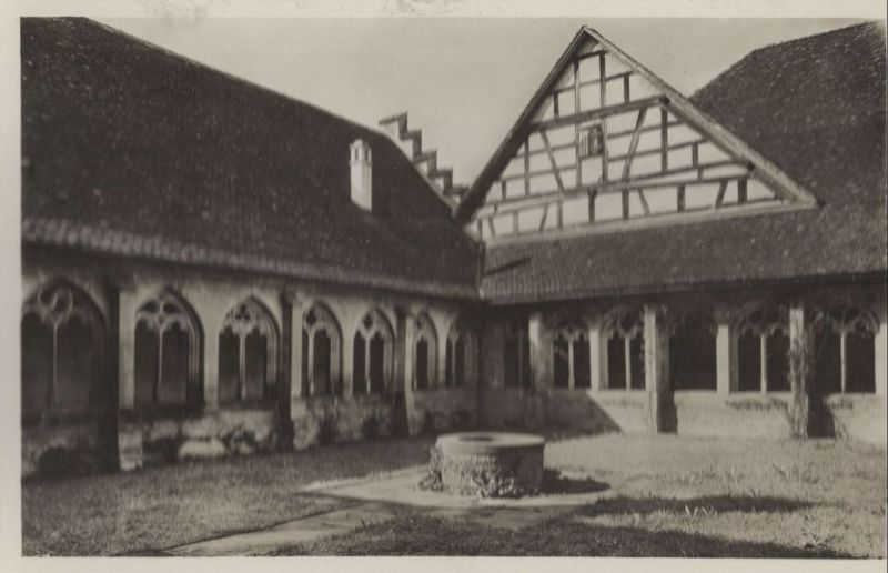 Ansichtskarte Stein am Rhein - Schweiz - Kloster St. Georgen, Kreuzganggarten aus der Kategorie Stein