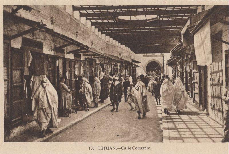 Ansichtskarte Tetouan - Tetuan - Marokko - Calle Comercio aus der Kategorie Tetouan