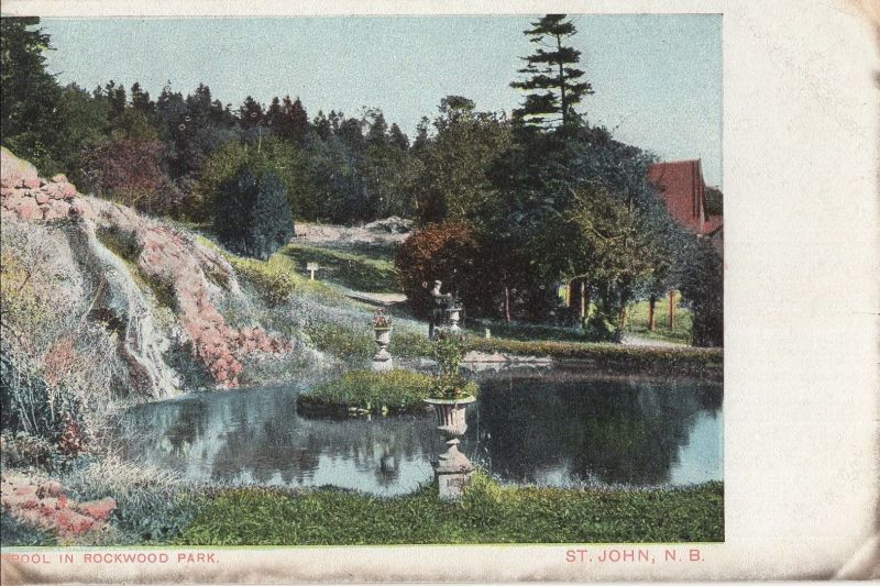 Ansichtskarte Saint John - Kanada - Pool in Rockwood Park aus der Kategorie Saint John