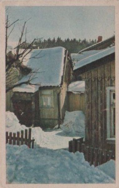 Ansichtskarte Gebäude im Winterkleid - 1947 aus der Kategorie Häuser