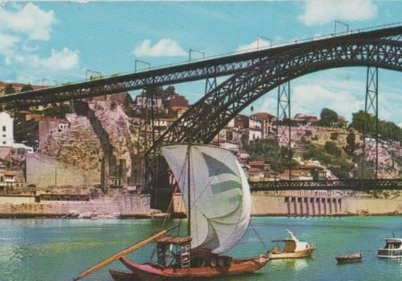 Ansichtskarte Portugal - Porto - Rabelo-Boot - 1985 aus der Kategorie Porto