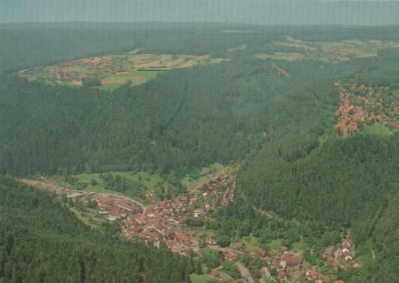 Ansichtskarte Bad Teinach-Zavelstein - Luftbild - ca. 1975 aus der Kategorie Bad Teinach-Zavelstein
