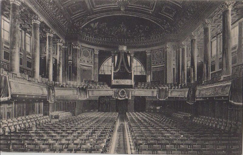 Ansichtskarte Wiesbaden - Curhaus, Concertsaal mit Kaiserloge - 1907 aus der Kategorie Wiesbaden