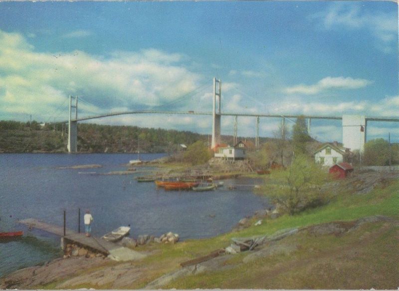 Ansichtskarte Norwegen - Nøtterøy - Tjøme, Vrengen bro - 1959 aus der Kategorie Nøtterøy