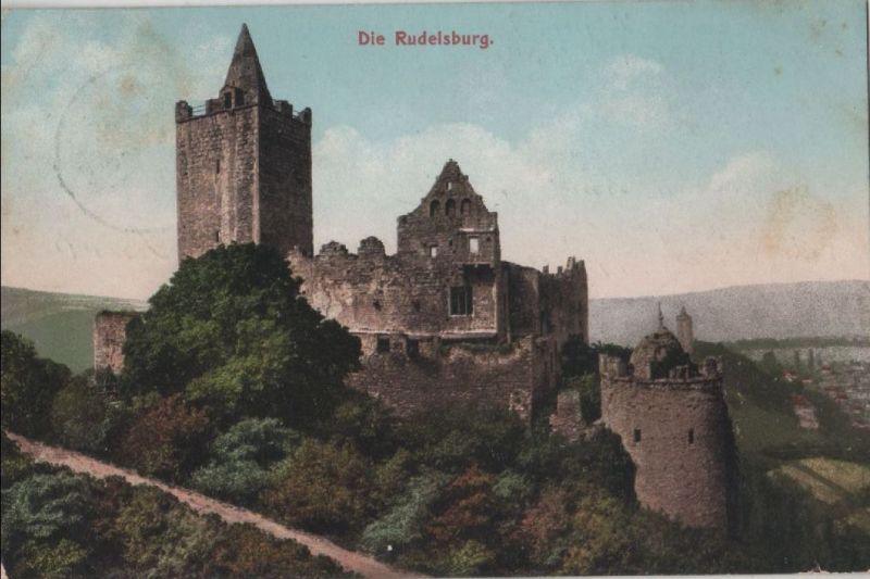 Ansichtskarte Bad Kösen - Rudelsburg - 1917 aus der Kategorie Bad Kösen
