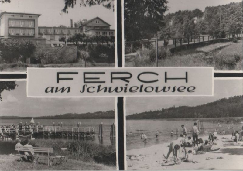 Ansichtskarte Schwielowsee-Ferch - mit 4 Bildern - 1972 aus der Kategorie Ferch