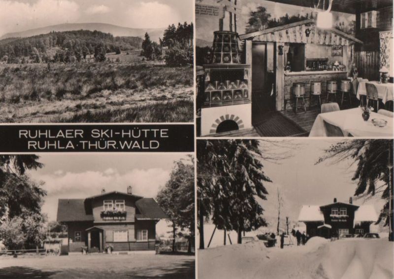 Ansichtskarte Ruhla - Ski-Hütte - ca. 1975 aus der Kategorie Ruhla