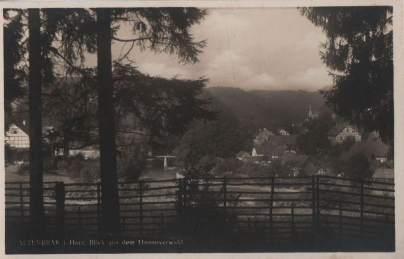 Ansichtskarte Altenbrak - Blick aus dem Hannoverwald - ca. 1950 aus der Kategorie Altenbrak