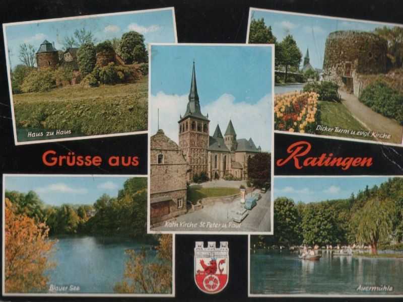 Ansichtskarte Ratingen - u.a. Dicker Turm - 1973 aus der Kategorie Ratingen