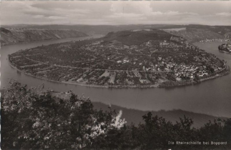 Ansichtskarte Boppard - Rheinschleife - 1960 aus der Kategorie Boppard