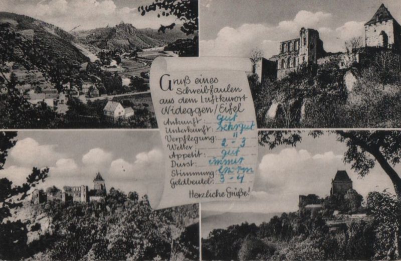Ansichtskarte Nideggen - 4 Teilbilder - 1959 aus der Kategorie Nideggen