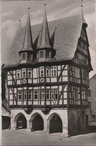 Ansichtskarte Alsfeld - Rathaus - ca. 1960 aus der Kategorie Alsfeld
