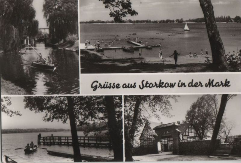 Ansichtskarte Storkow - u.a. An der Schleuse - 1978 aus der Kategorie Storkow
