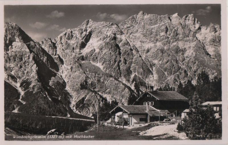 Ansichtskarte Wimbachgrieshütte - ca. 1955 aus der Kategorie Wimbachgrieshütte