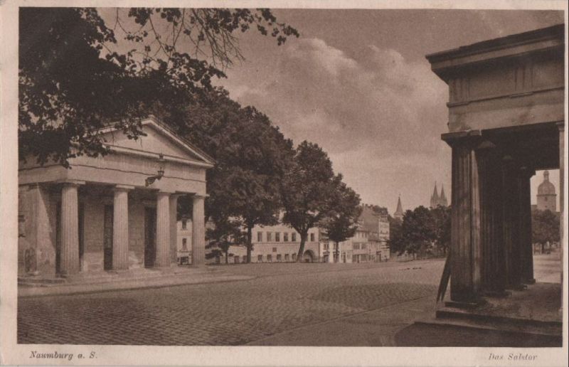 Ansichtskarte Naumburg - das Salztor - ca. 1935 aus der Kategorie Naumburg