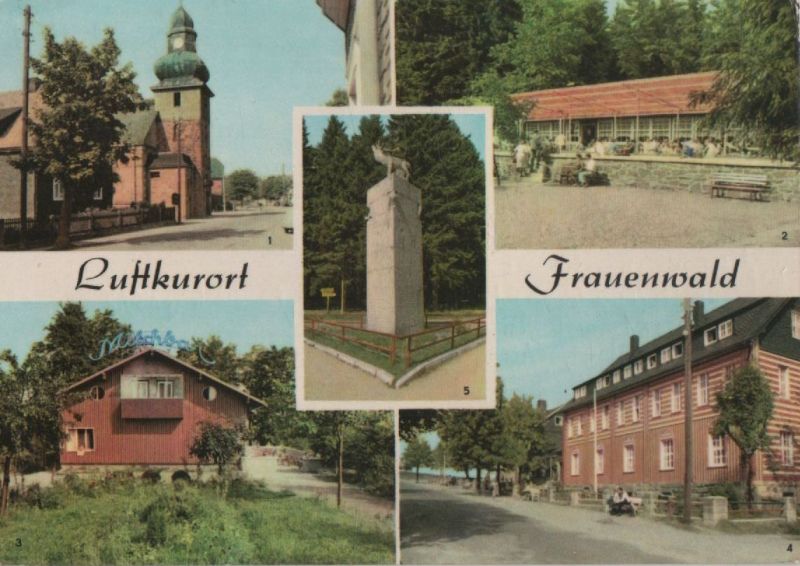 Ansichtskarte Frauenwald - u.a. Milchbar - 1969 aus der Kategorie Frauenwald