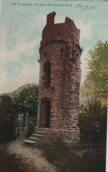 Ansichtskarte Neuenahr - Burgruine auf dem Beuenahrer Berg - 1911 aus der Kategorie Bad Neuenahr