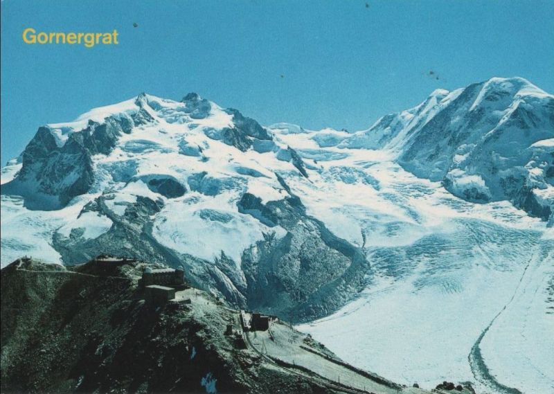 Ansichtskarte Schweiz - Zermatt - Gornergrat - ca. 1985 aus der Kategorie Zermatt