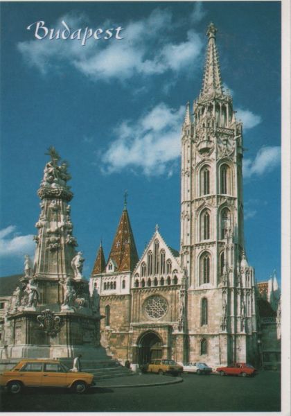 Ansichtskarte Ungarn - Budapest - Matthiaskirche - ca. 1995 aus der Kategorie Budapest