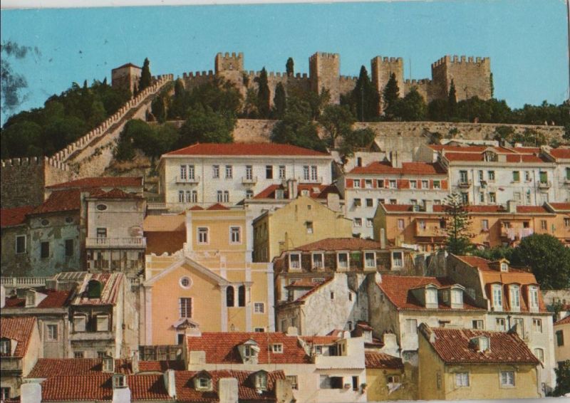 Ansichtskarte Portugal - Lissabon - Lisboa - Castelo de S. Jorge - 1985 aus der Kategorie Lissabon