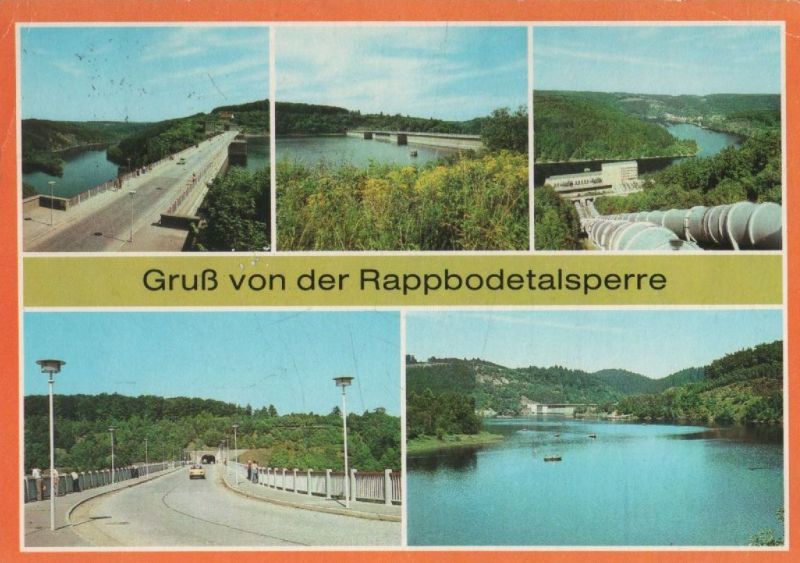 Ansichtskarte Rappbodetalsperre - 1986 aus der Kategorie Rappbode-Talsperre