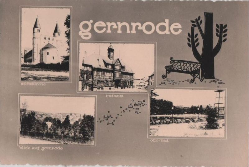 Ansichtskarte Gernrode - 4 Bilder aus der Kategorie Gernrode