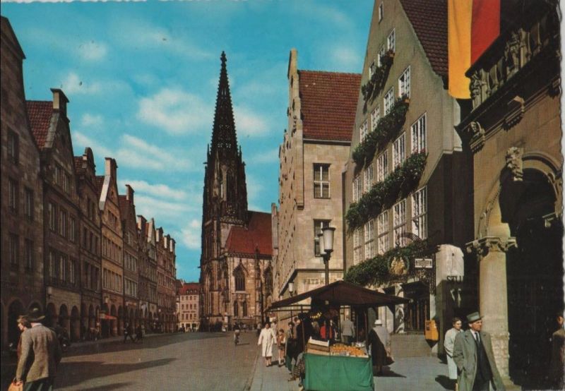 Ansichtskarte Münster - Prinzipalmarkt aus der Kategorie Münster