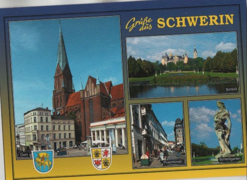 Ansichtskarte Schwerin - 4 Bilder aus der Kategorie Schwerin