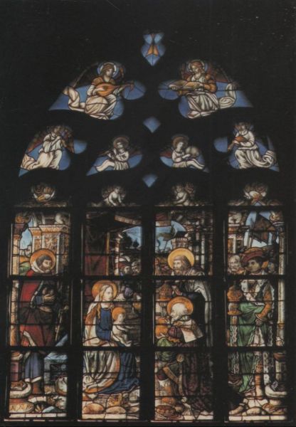 Ansichtskarte Schleiden - Schlosskirche, Nördliches Seitenschiff aus der Kategorie Schleiden