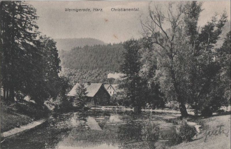 Ansichtskarte Wernigerode - Christianental aus der Kategorie Wernigerode