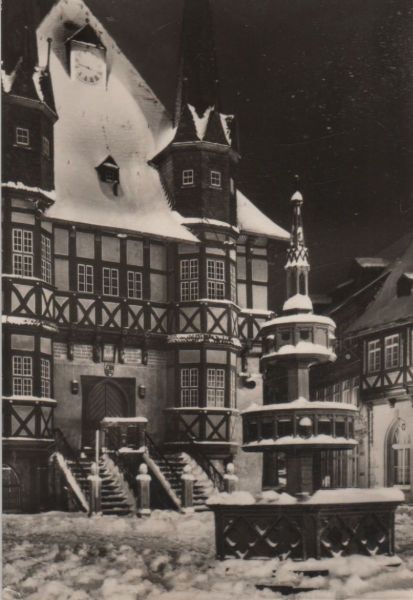 Ansichtskarte Wernigerode - Rathaus aus der Kategorie Wernigerode