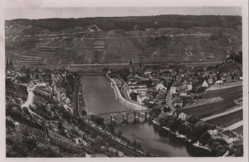Ansichtskarte Bingen am Rhein - von oben aus der Kategorie Bingen