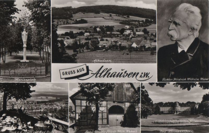 Ansichtskarte Bad Driburg-Alhausen - 5 Bilder aus der Kategorie Alhausen