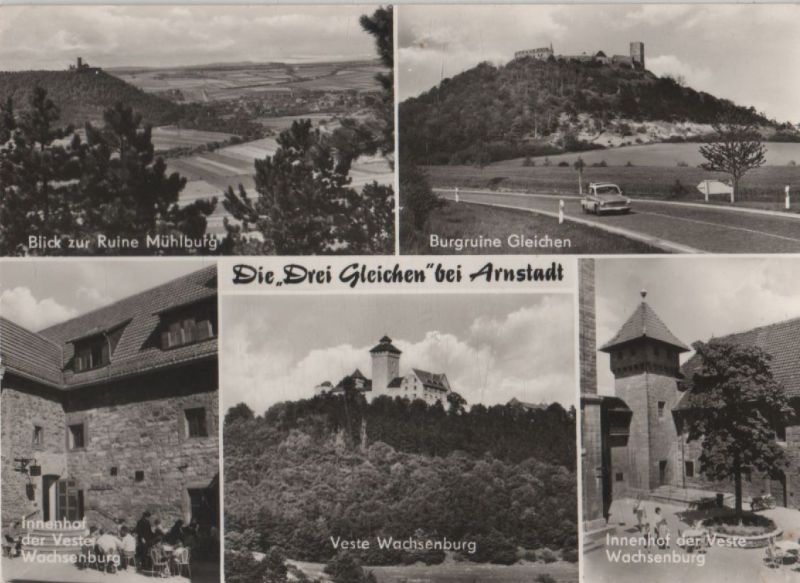 Ansichtskarte Arnstadt - Drei Gleichen aus der Kategorie Arnstadt