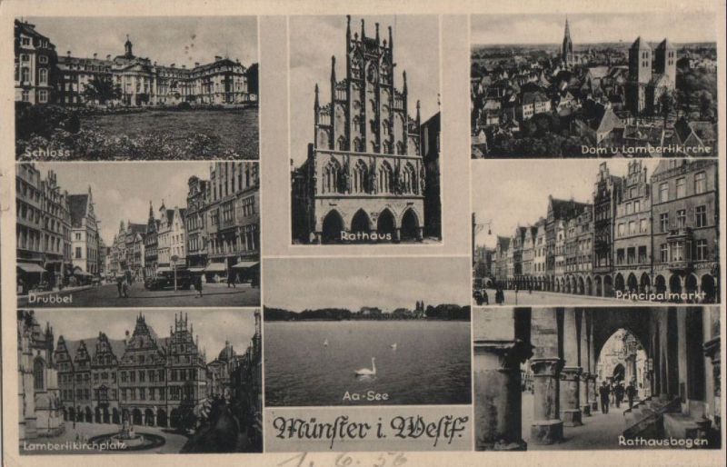 Ansichtskarte Münster, Westfalen - 8 Bilder aus der Kategorie Münster