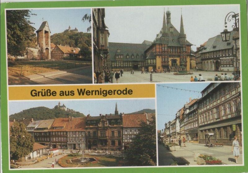 Ansichtskarte Wernigerode - 4 Bilder aus der Kategorie Wernigerode