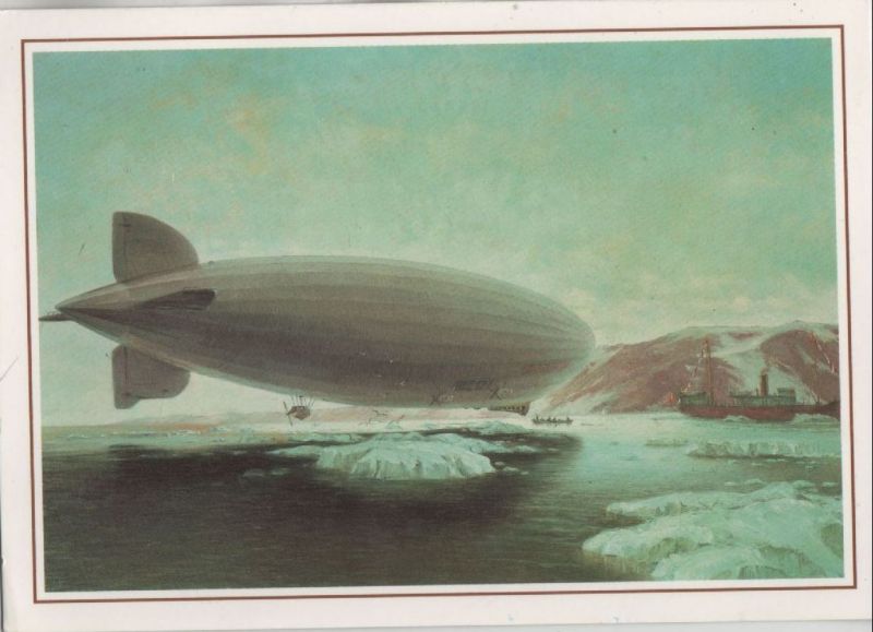 Ansichtskarte Graf Zeppelin und eisbrecher aus der Kategorie Zeppeline