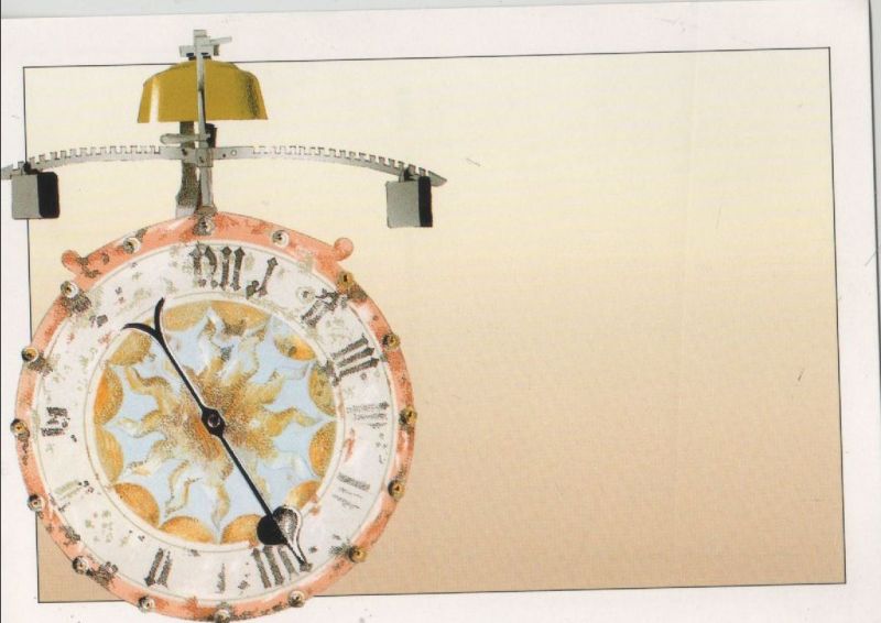 Ansichtskarte Alte Uhr aus Sammlung aus der Kategorie Postwesen