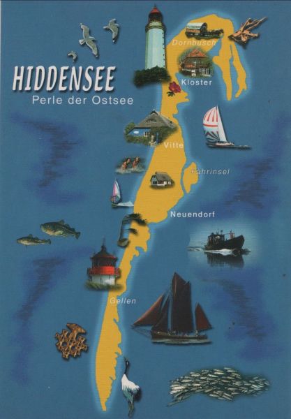 Ansichtskarte Hiddensee - Perle der Ostsee aus der Kategorie Hiddensee