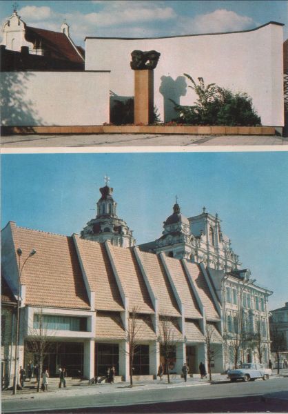 Ansichtskarte Vilnius - Litauen - Bauten in der Altstadt aus der Kategorie Vilnius