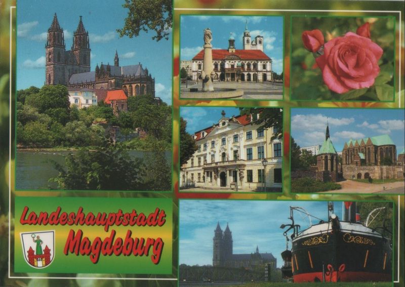 Ansichtskarte Magdeburg - 6 Bilder aus der Kategorie Magdeburg
